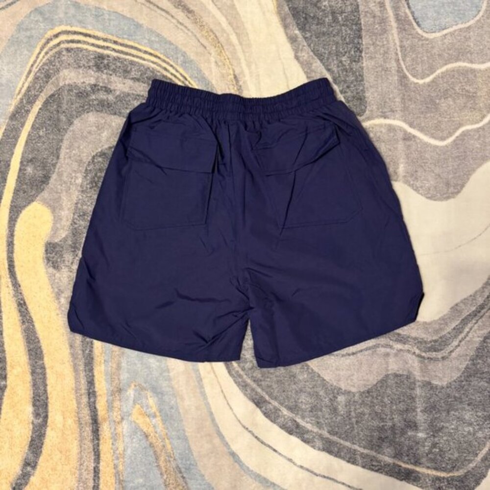 Rhude Dark Blue Athletic Shorts Logo Men’s size Small Medium or Large - Picture 4 of 4